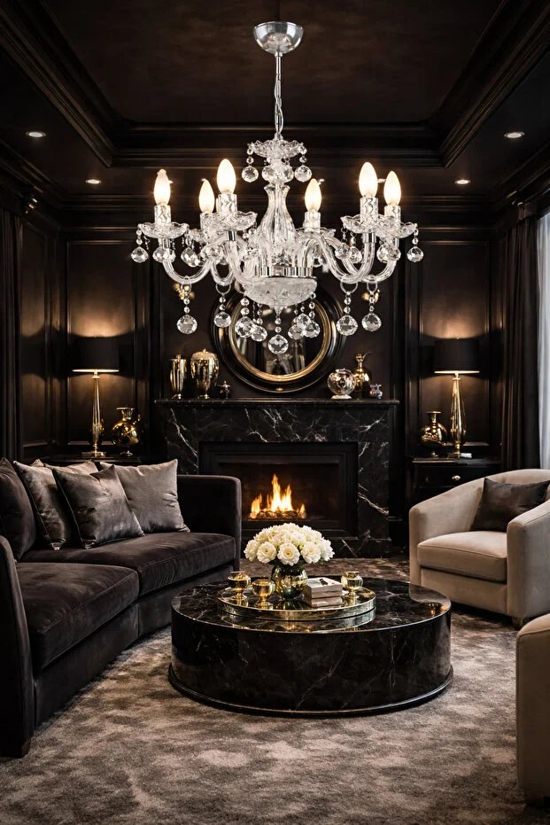 Almira 6'li Şeffaf Cam Kol Aydınlatma